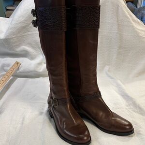 Cole Hasn’t Nike Air Brown Knee-High Leather Boots